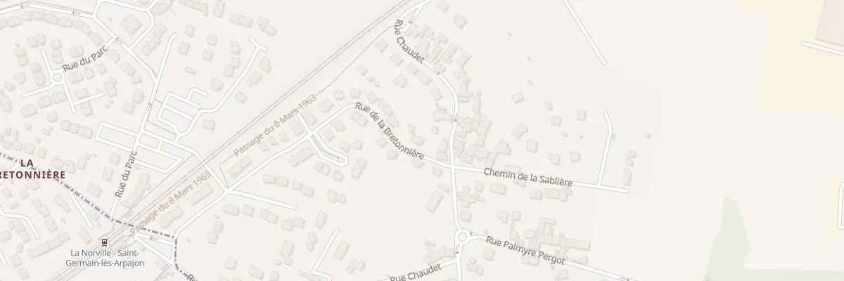 Plan du 22 Rue Chaudet à Saint-Germain-lès-Arpajon