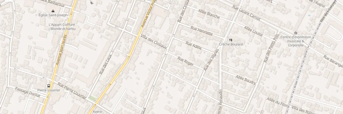 Plan du 86 Rue des Closiaux à Clamart
