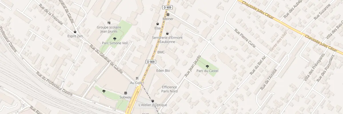 Plan du 105 Rue du Gal Leclerc à Eaubonne