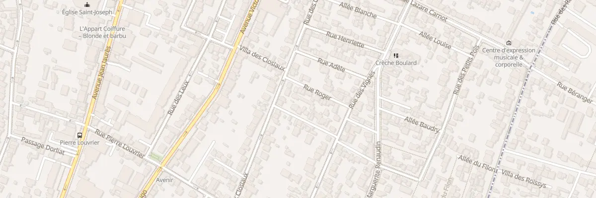 Plan du 84 Rue des Closiaux à Clamart