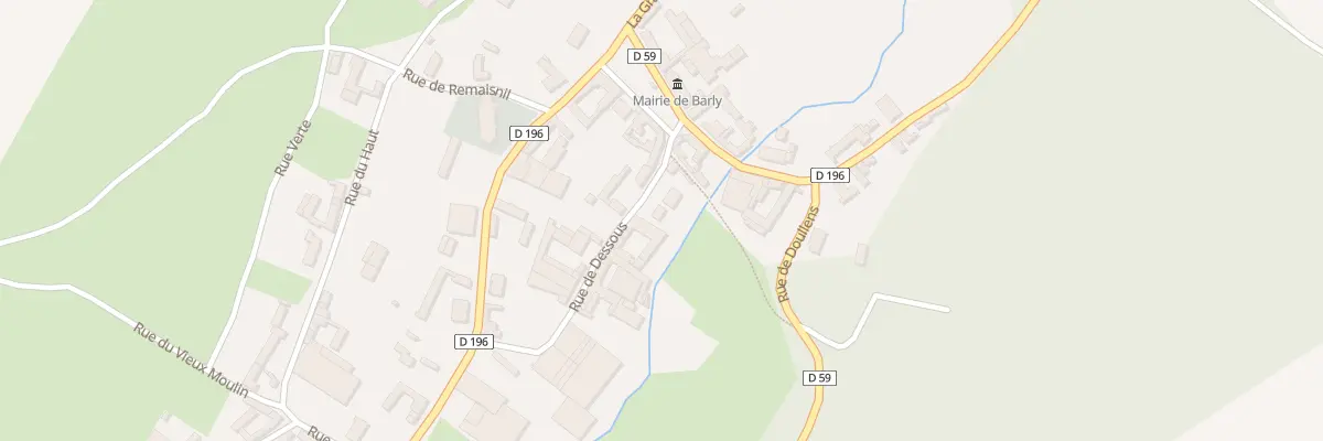 Plan du 1B Rue du Dessous à Barly