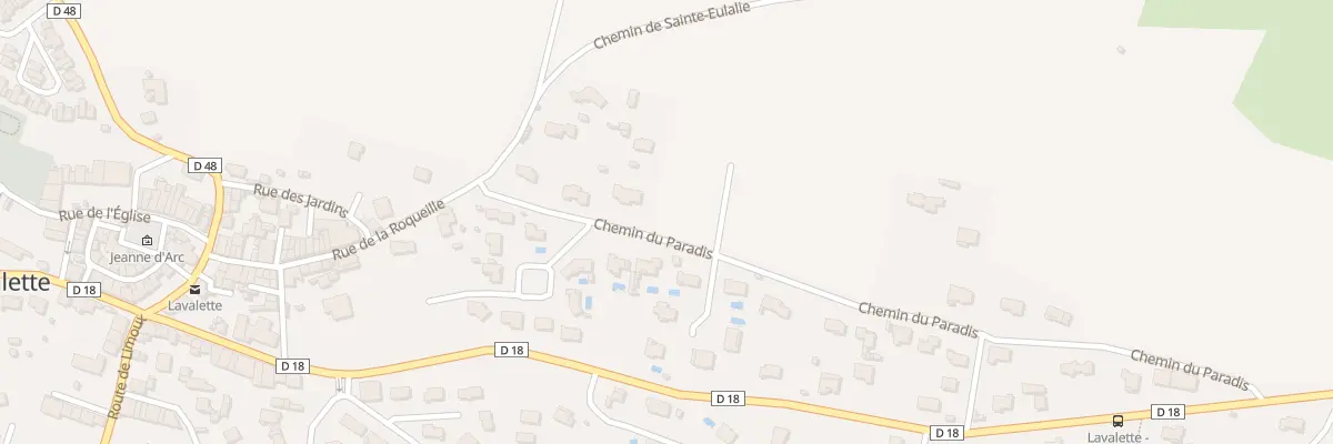 Plan du 2 Enclos Bellevue à Lavalette