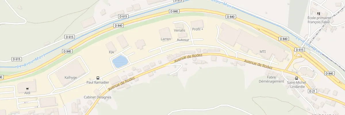 Plan du 13 Av de Rodez à Decazeville