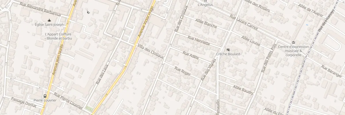 Plan du 90 Rue des Closiaux à Clamart