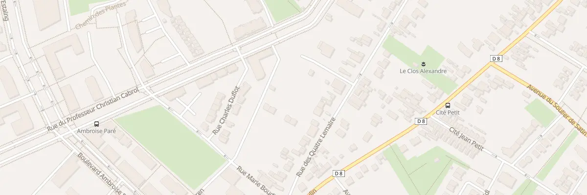 Plan du 282 Rue des Quatre Lemaire à Amiens