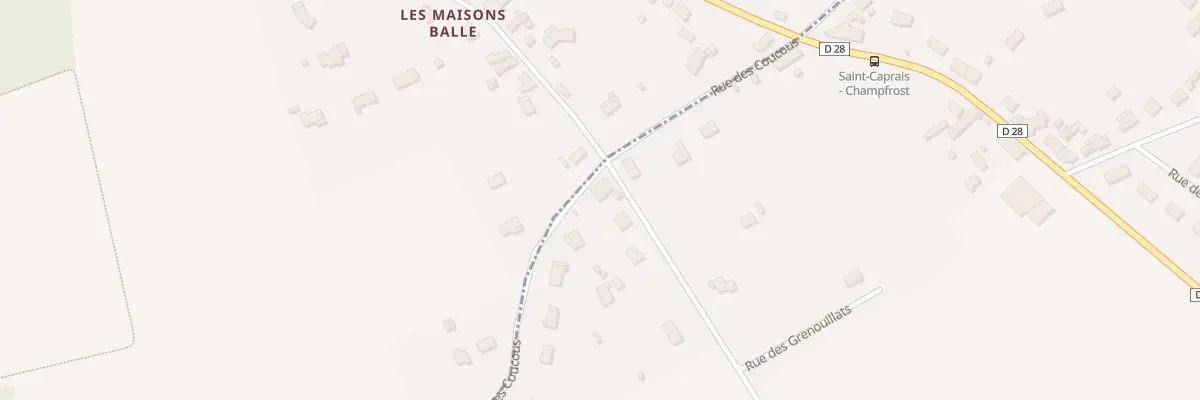 Plan du 13 Rue des Coucous à Saint-Caprais