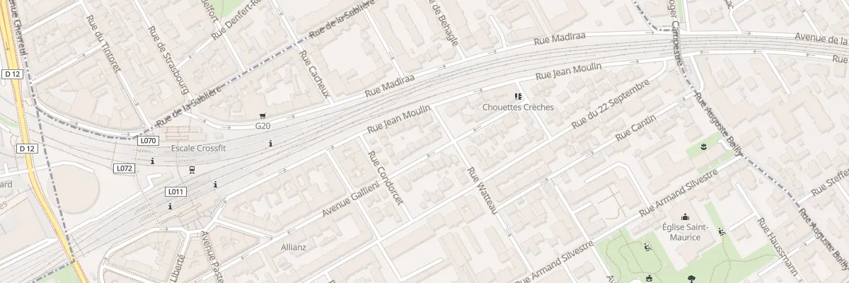 Plan du 43 Av Gallieni à Courbevoie