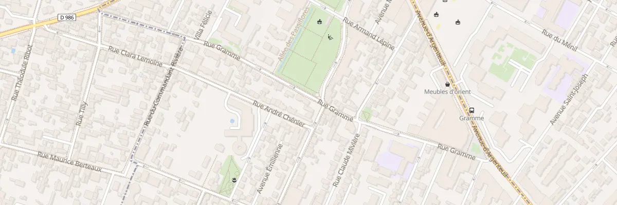 Plan du 69 Rue Gramme à Bois-Colombes