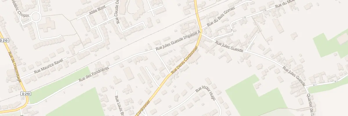 Plan du 16 Rue Denis Cordonnier à Blendecques