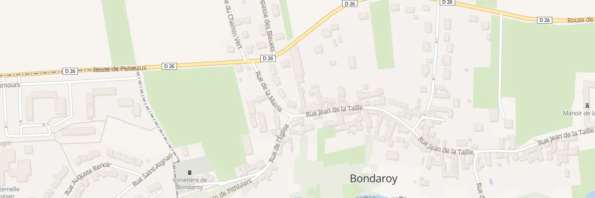 Plan du 7 Rue de la Mairie à Bondaroy