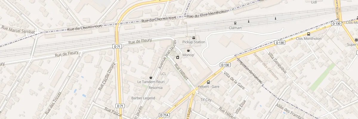 Plan du 1 Rue Hébert à Clamart