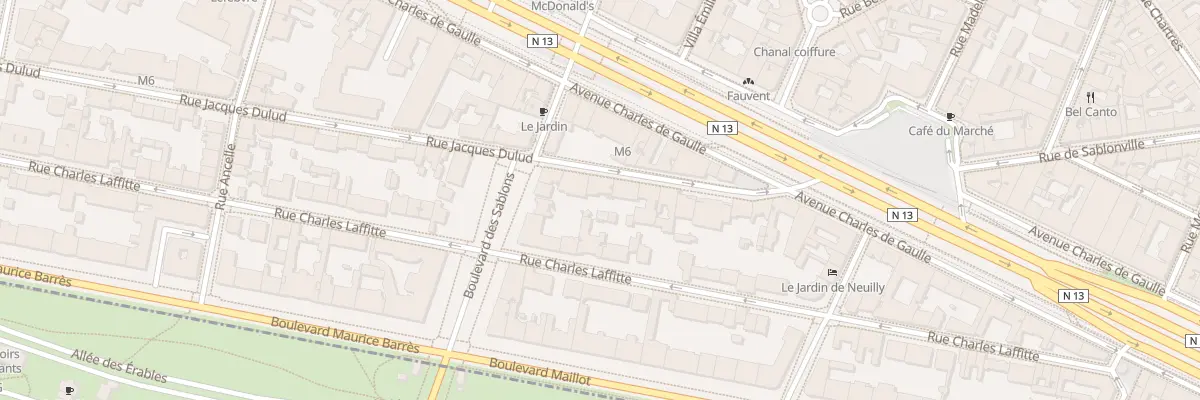 Plan du 15 Rue Jacques Dulud à Neuilly-sur-Seine