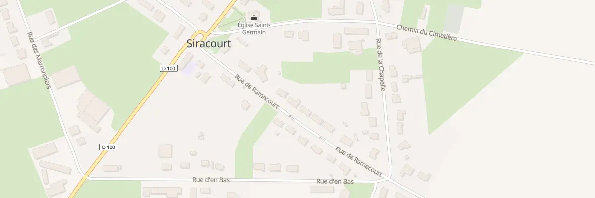 Plan du 13 Rte de Ramecourt à Siracourt
