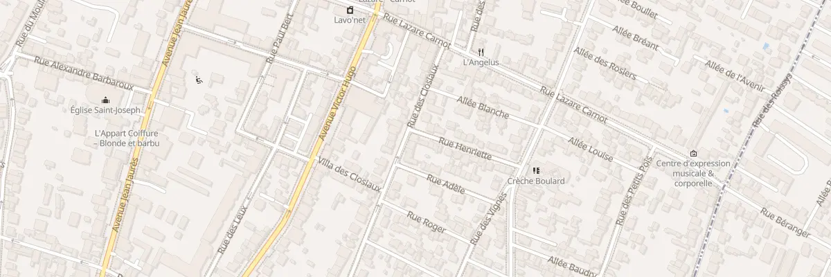 Plan du 100 Rue des Closiaux à Clamart