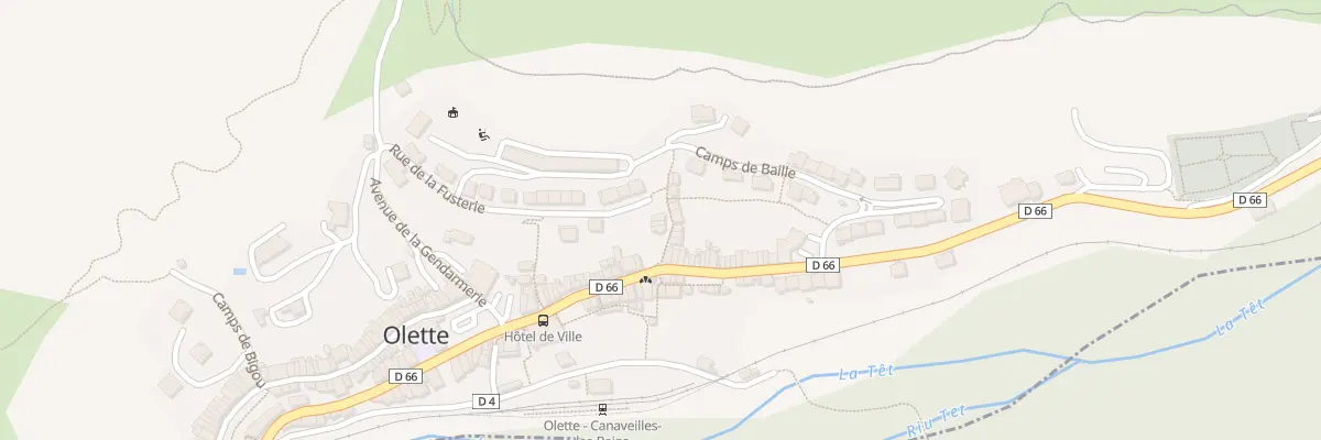 Plan du 42 Olette à Olette