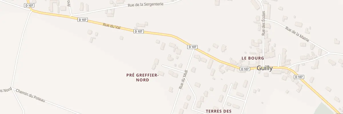 Plan du 6 Rue du Pré Greffier à Guilly