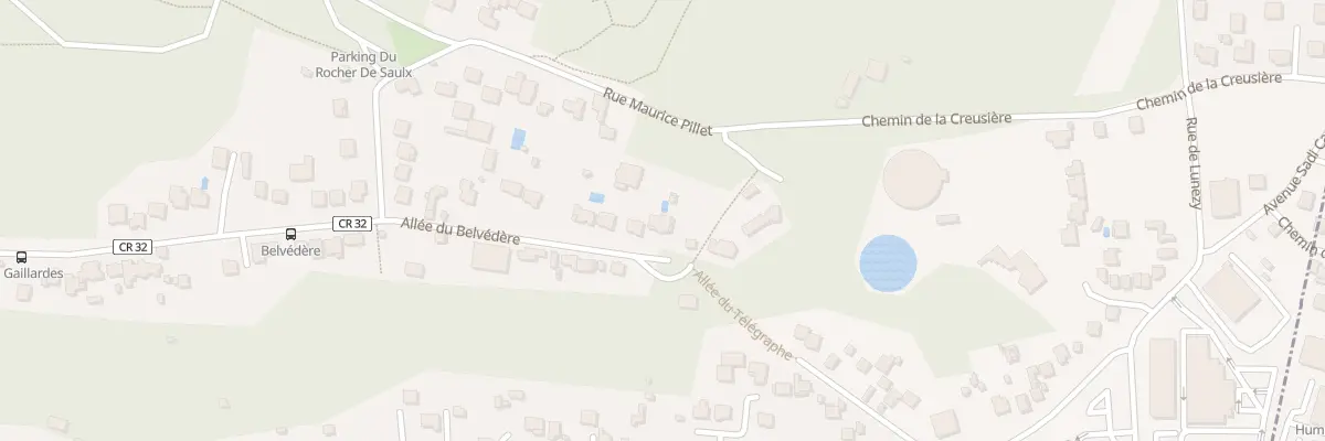 Plan du 2B All du Belvédère à Saulx-les-Chartreux