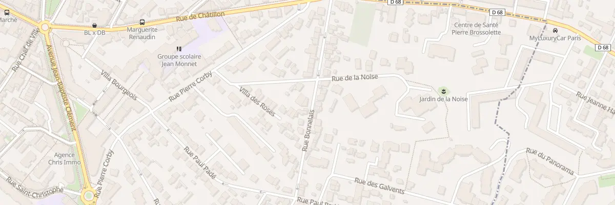 Plan du 36 Rue Bonnelais à Clamart