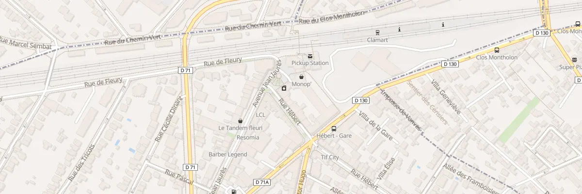 Plan du 3 Rue Hébert à Clamart