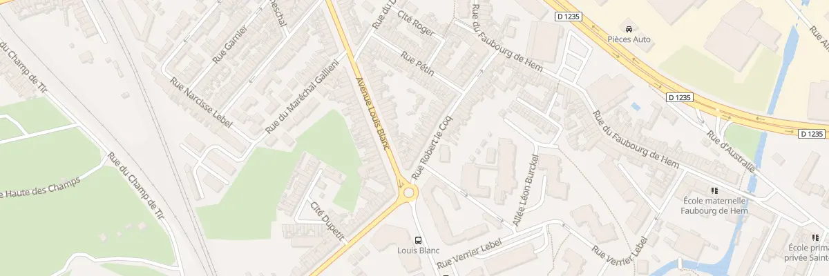 Plan du 46 Rue Robert Lecoq à Amiens