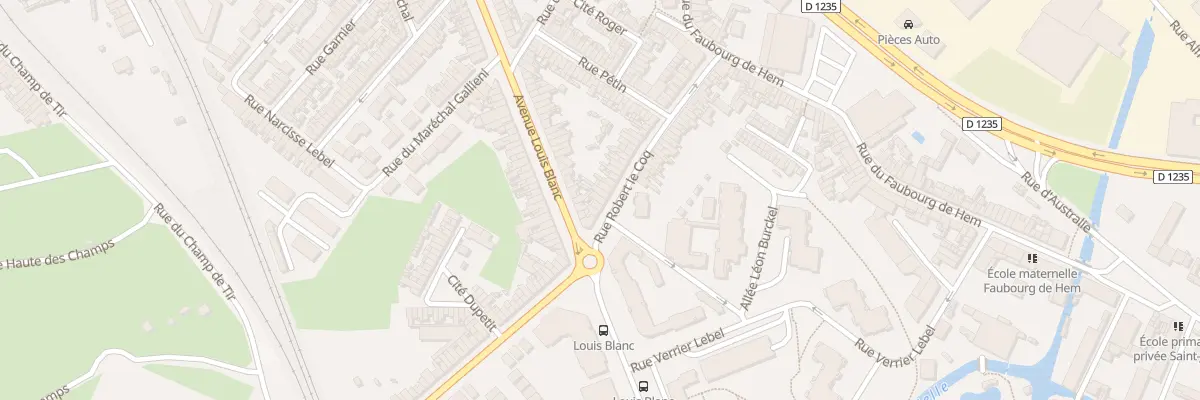 Plan du 50 Rue Robert Lecoq à Amiens