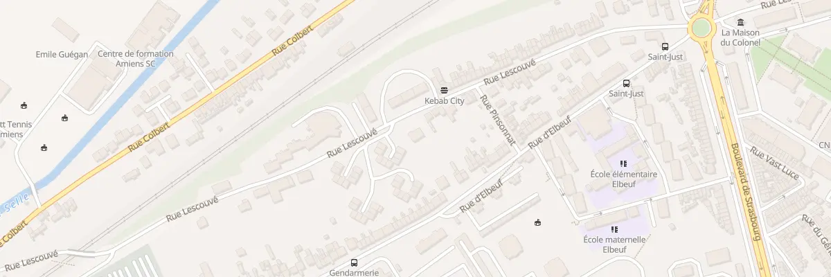 Plan du 115 Rue Lescouvé à Amiens