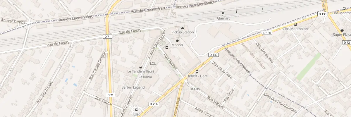 Plan du 7 Rue Hébert à Clamart