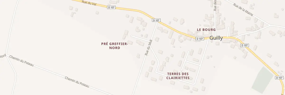 Plan du 5344 Les Clairiettes à Guilly
