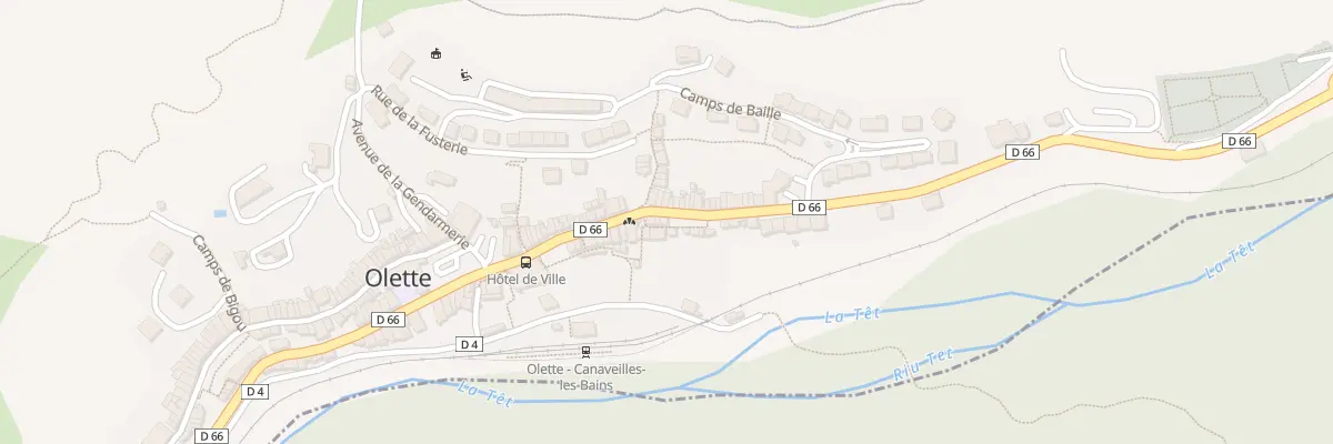 Plan du 31 Av du General de Gaulle à Olette