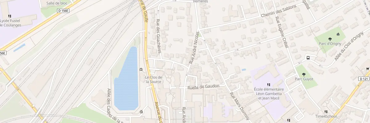 Plan du 2 Rue de la Source à Massy