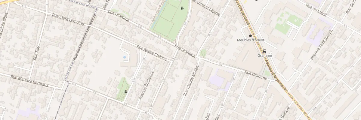 Plan du 61 Rue Gramme à Bois-Colombes