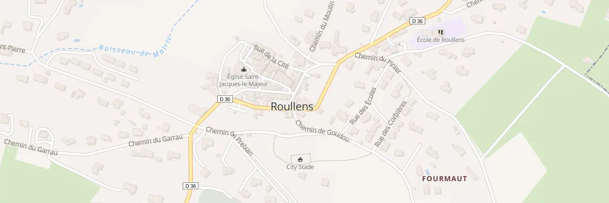 Plan du 20 Le Village à Roullens