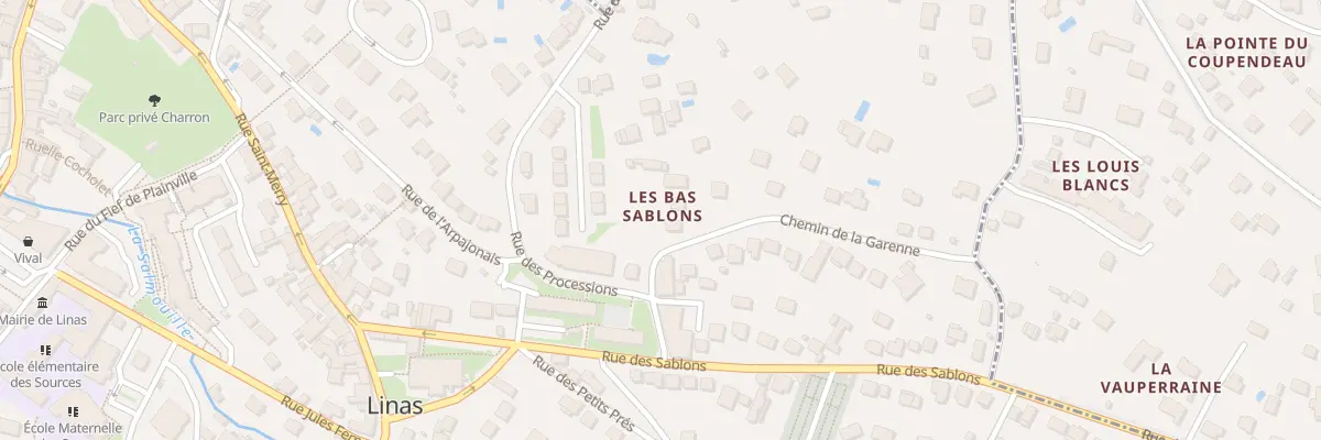 Plan du 9 Che de la Garenne à Linas