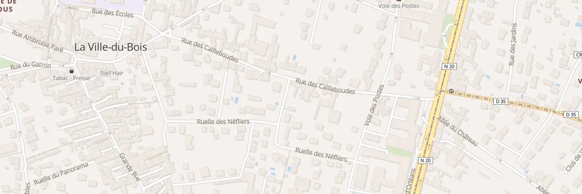 Plan du 22 Rue des Cailleboudes à La Ville-du-Bois
