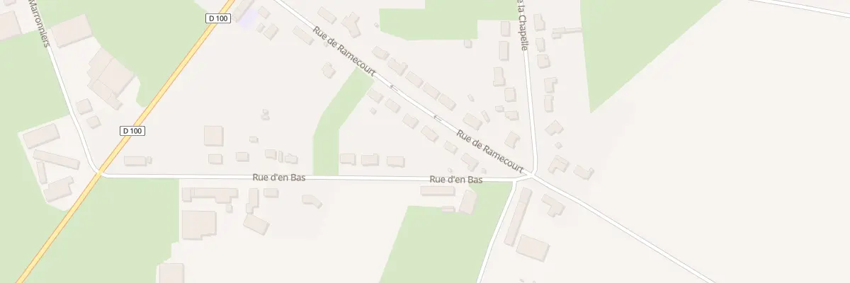 Plan du 16 Rte de Ramecourt à Siracourt