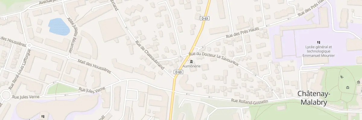 Plan du 65 Rue du Docteur le Savoureux à Châtenay-Malabry