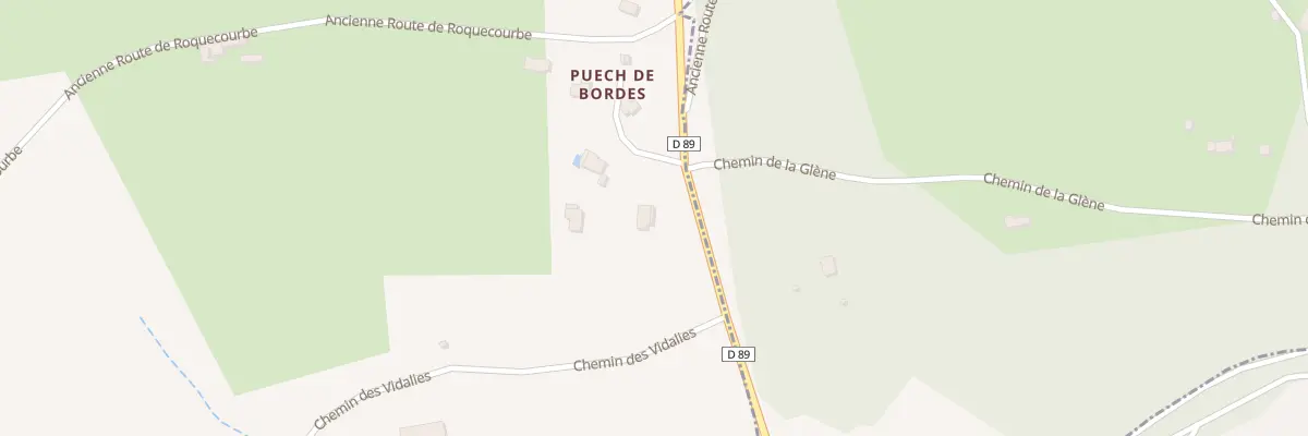 Plan du 1 Che de Puech de Bardou à Castres