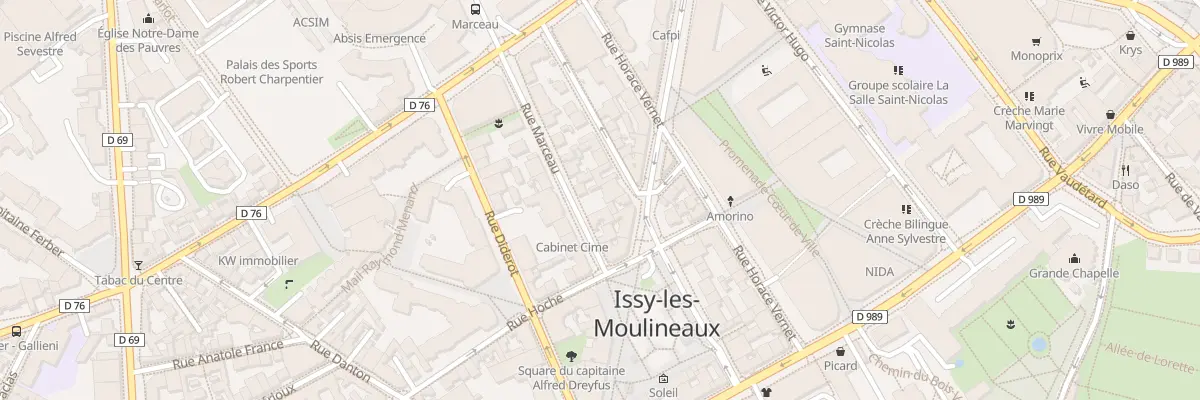 Plan du 18 Rue Kléber à Issy-les-Moulineaux