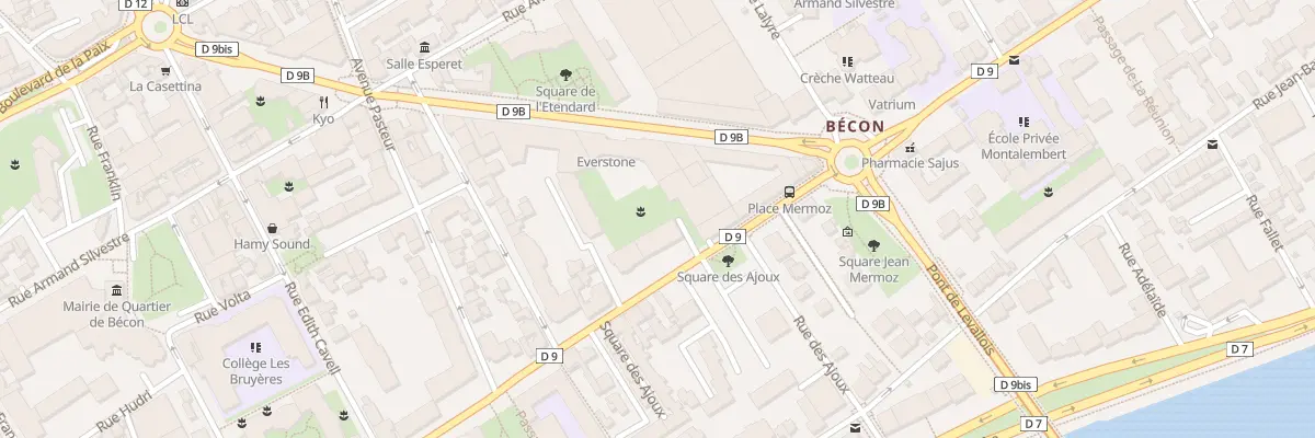 Plan du 255 Bd Saint-Denis à Courbevoie