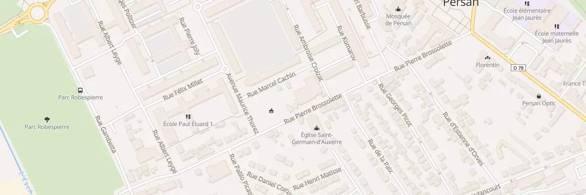 Plan du 28 Rue Pierre Brossolette à Persan