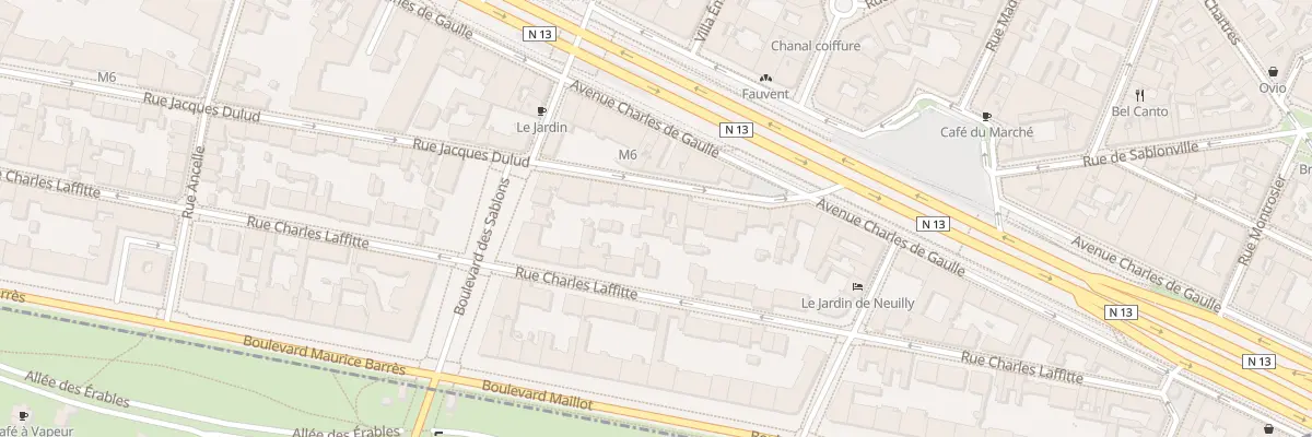 Plan du 11 Rue Jacques Dulud à Neuilly-sur-Seine