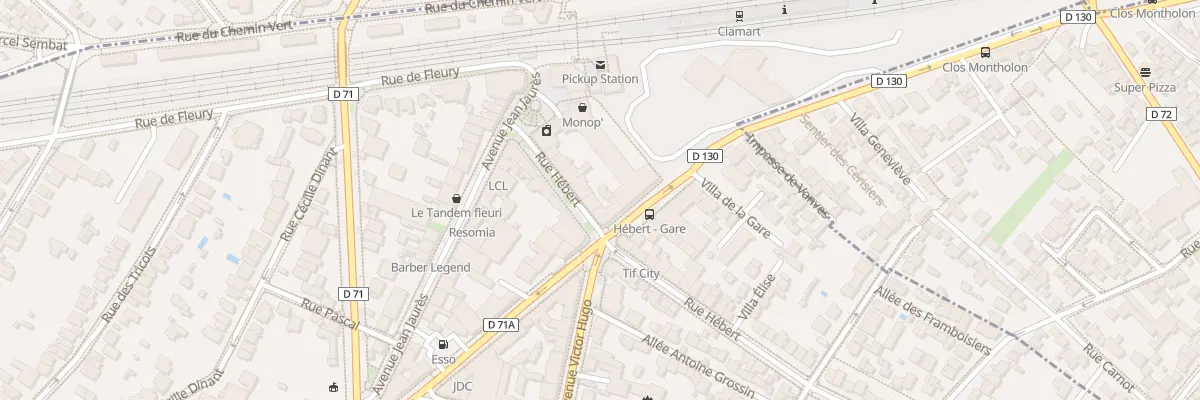 Plan du 13 Rue Hébert à Clamart