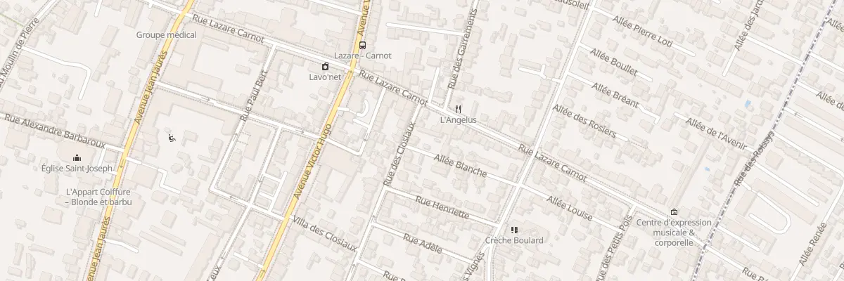 Plan du 116 Rue des Closiaux à Clamart