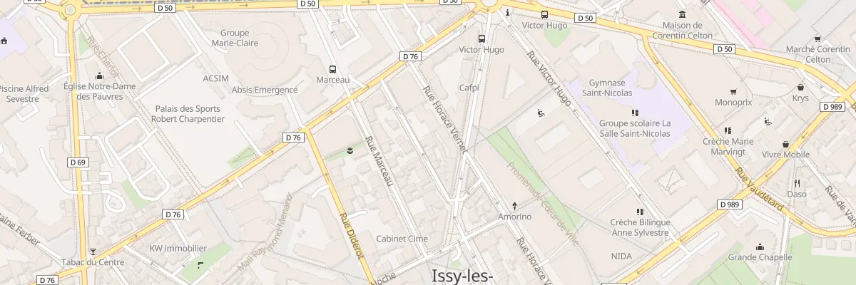 Plan du 9 Rue Kléber à Issy-les-Moulineaux