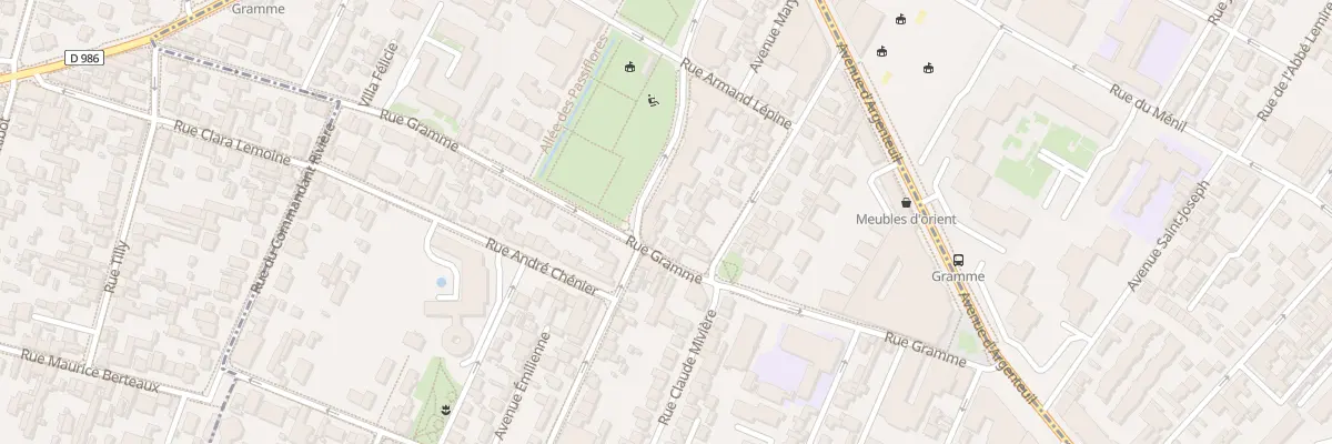 Plan du 46 Rue Gramme à Bois-Colombes