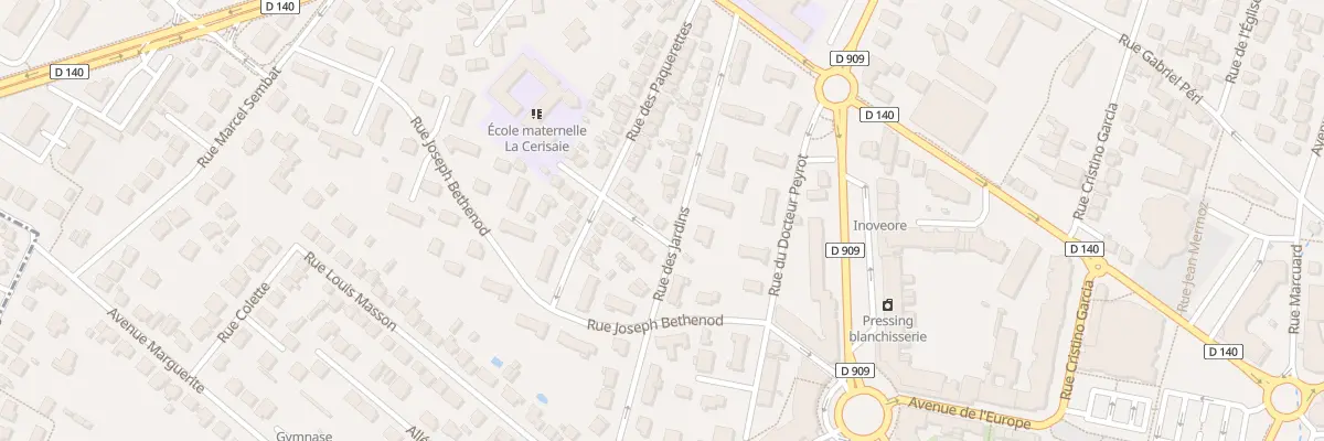 Plan du 25 Rue des Jardins à Eaubonne