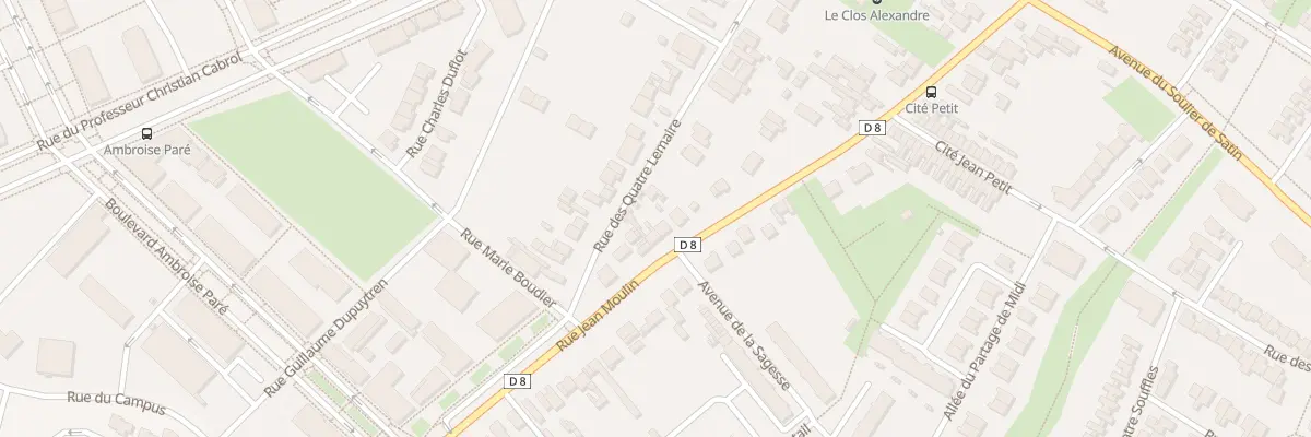 Plan du 174 Rue Jean Moulin à Amiens