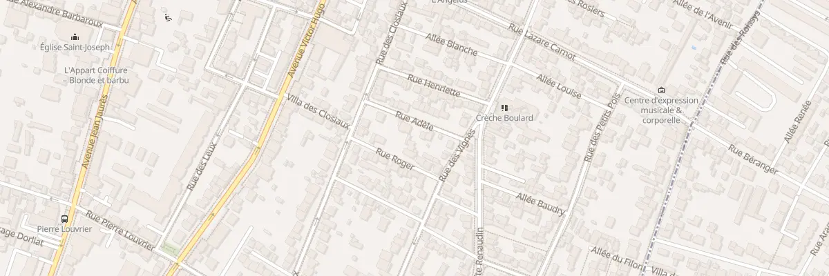 Plan du 8 Rue Adèle à Clamart