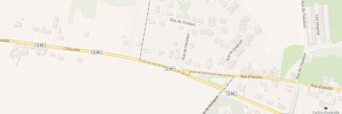 Plan du 230 Rue d’Hesdin à Frévent