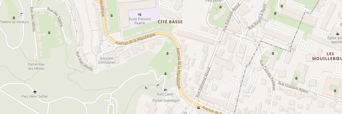 Plan du 66 Av de la République au Plessis-Robinson